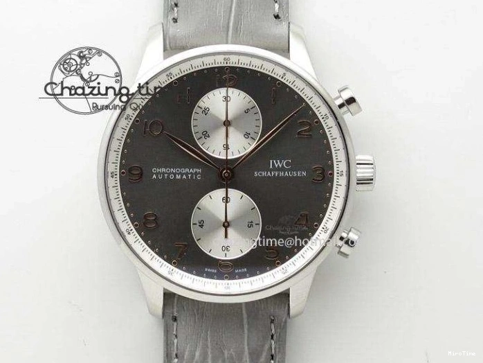 MIROTIME 0412 Practical Portuguese Real PR IW500109 ZF 1:1 Best Edition Black Dial On Black Leather Strap A52010 V 7308